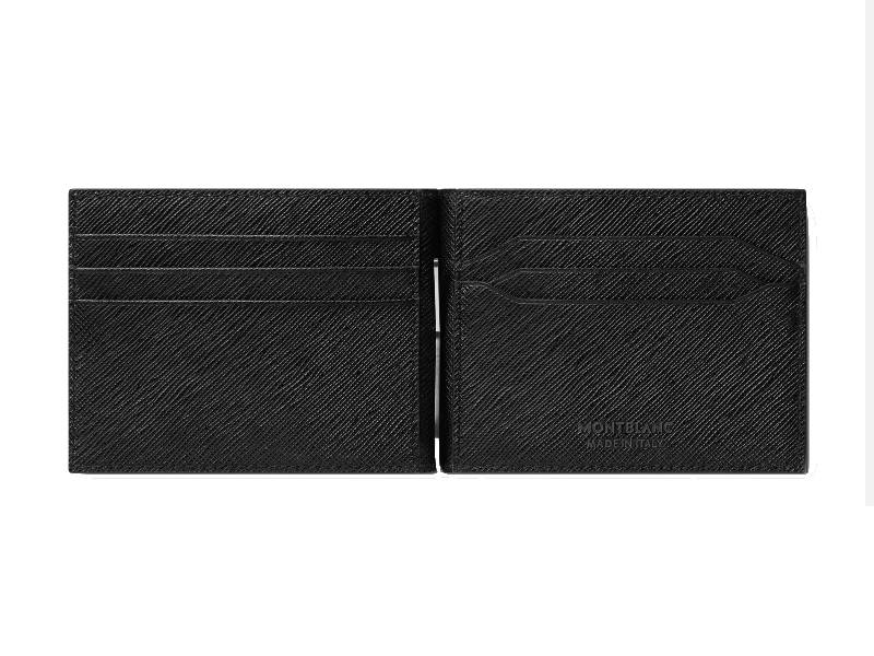 WALLET 6CC WITH MONEY CLIP BLACK SARTORIAL MONTBLANC 130316